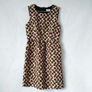 Red Valentino Sheath Dress Animal Leopard Pocket